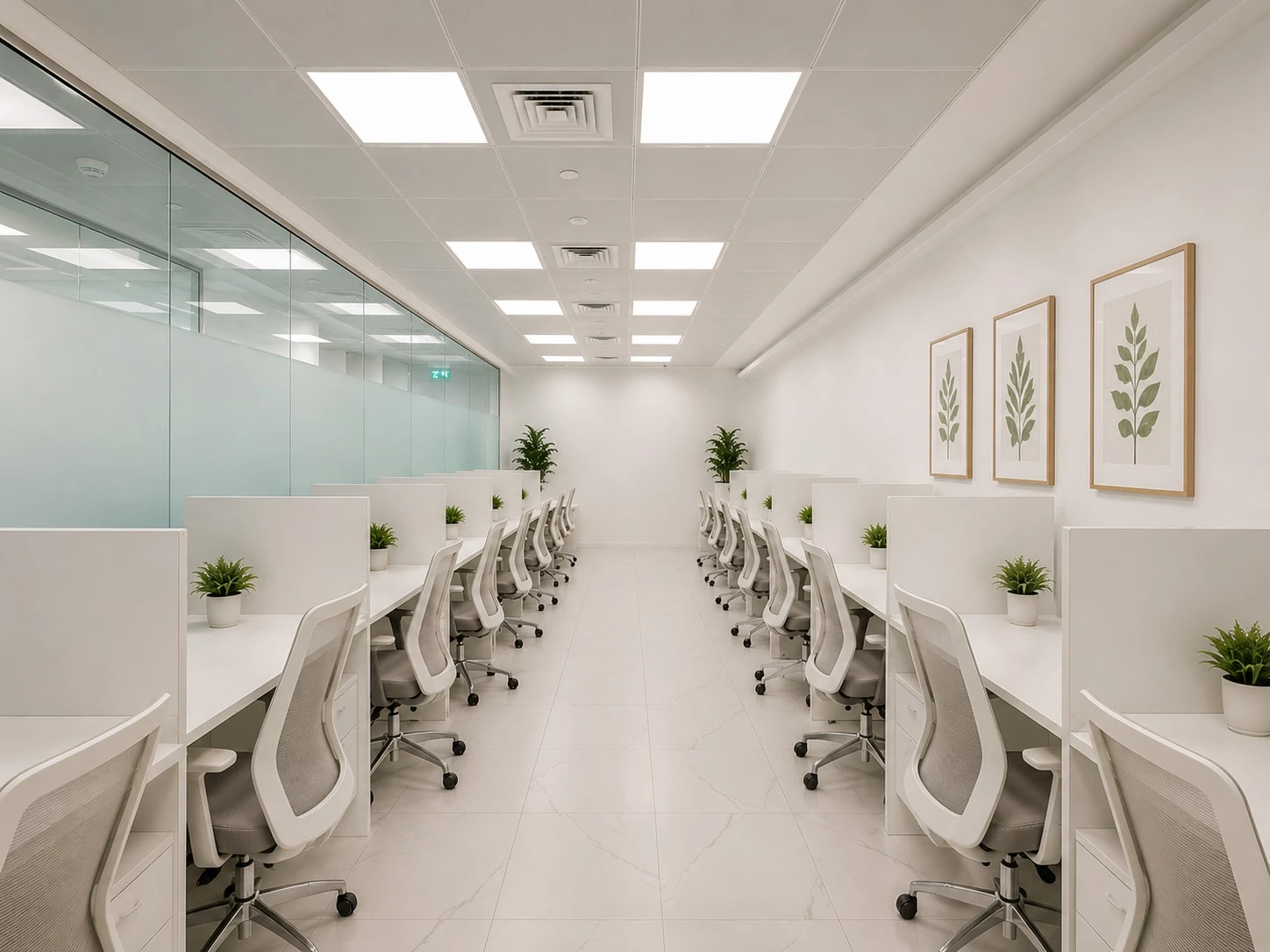 Modern coworking workspace at Aegis Coworking in ADGM Abu Dhabi